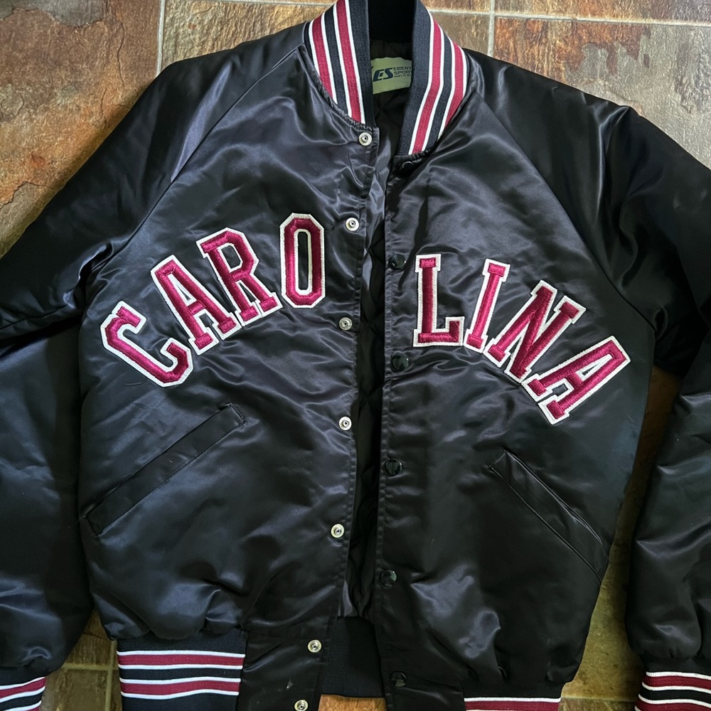 Black Varsity Bomber Jacket